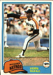 1981 Topps Baseball Cards      642     Vern Ruhle